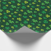 Papier Cadeau Shamrocks de la Saint Patrick (Coin)