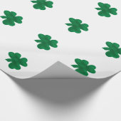 Papier Cadeau Shamrocks - papier d'emballage (Coin)