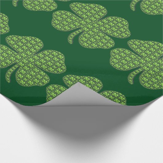 Papier Cadeau Shamrocks sur un shamrock (Coin)