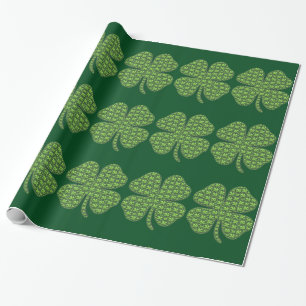 Papier Cadeau Shamrocks sur un shamrock