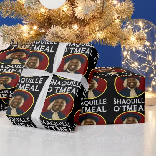 Papier Cadeau Shaquille avoine drôle mème (Vacances)