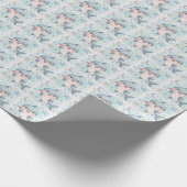 Papier Cadeau Shark Cute Baby Pastel Motif d'aquarelle (Coin)