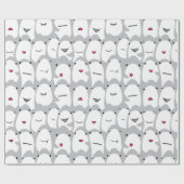 Papier Cadeau Sharks caricaturaux amusants (Plat)