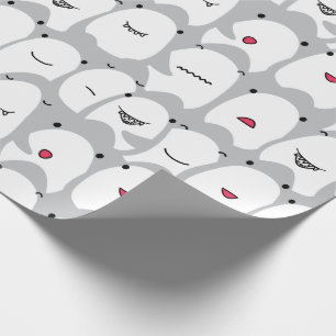 Papier Cadeau Sharks caricaturaux amusants
