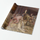 Papier Cadeau Shear the Rams (Australian Art) (Tom Roberts) (Déroulé)