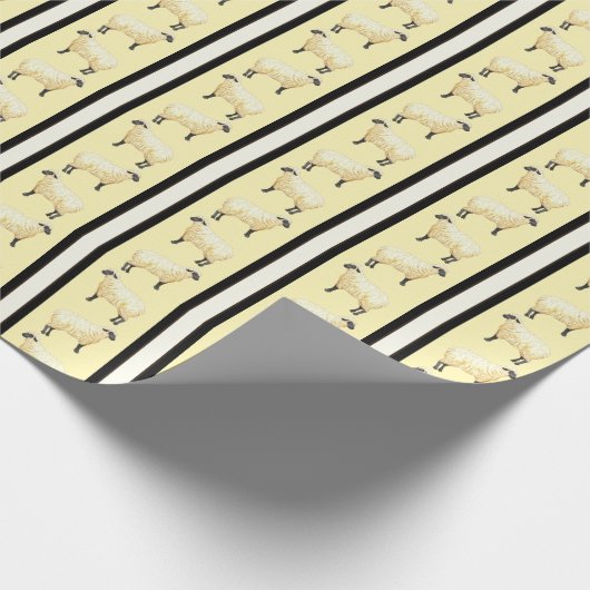 Papier Cadeau Sheep Stripe (Coin)