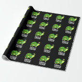 Papier Cadeau Shell Ouais Funny Tortoise Pun Dark BG (Déroulé)