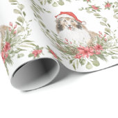 Papier Cadeau Shelter dans un chapeau de Père Noël (Coin rond)