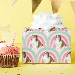 Papier Cadeau Shelter Dog Rainbow Pink Anniversaire