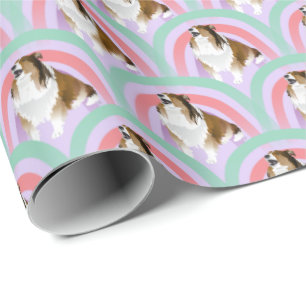 Papier Cadeau Shelter Dog Rainbow Purple Anniversaire