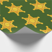 Papier Cadeau Sheriffstern shérif officier de l'ordre (Coin)