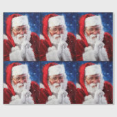 Papier Cadeau SHHH Père Noël (Plat)