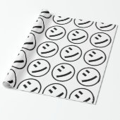 Papier Cadeau ㋛ Shi Kana Katakana Smiling Emoji / Emoticon (Déroulé)