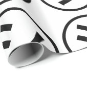 Papier Cadeau ㋛ Shi Kana Katakana Smiling Emoji / Emoticon (Coin rond)