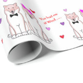 Papier Cadeau Shiba Inu vous m'avez eu chez Woof…. (Coin rond)