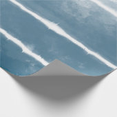 Papier Cadeau Shibori Ombre Retro Tie Dye Hippie Indigo (Coin)