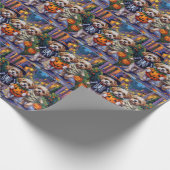 Papier Cadeau Shih Tzu Dogs Trick-or-Treating Halloween Costumes (Coin)