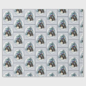 Papier Cadeau Shih Tzu Noël (Plat)