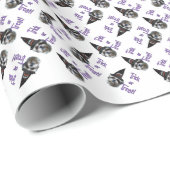 Papier Cadeau Shih Tzu Trick (Coin rond)