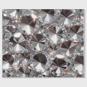 Papier Cadeau Shiny Clear Diamonds  (Plat)
