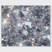Papier Cadeau Shiny Clear Diamonds  (Plat)