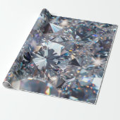 Papier Cadeau Shiny Clear Diamonds  (Déroulé)