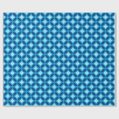 Papier Cadeau Shippo avec Motif à Fleur, Deep Indigo Blue (Plat)