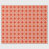 Papier Cadeau Shippo avec Motif Fleur, Mandarin Orange (Plat)