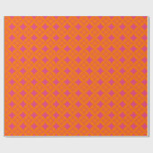 Papier Cadeau Shippo rose et orange (Plat)