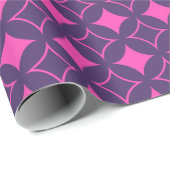 Papier Cadeau shippo rose et violet (Coin rond)