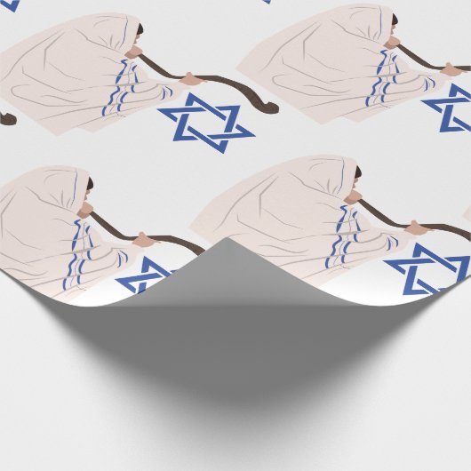 Papier Cadeau Shofar juif (Coin)