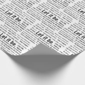 Papier Cadeau Short Inspirational Quotes On White (Coin)