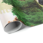 Papier Cadeau Shorthorn typique du Holstein Jersey de vaches à (Coin rond)