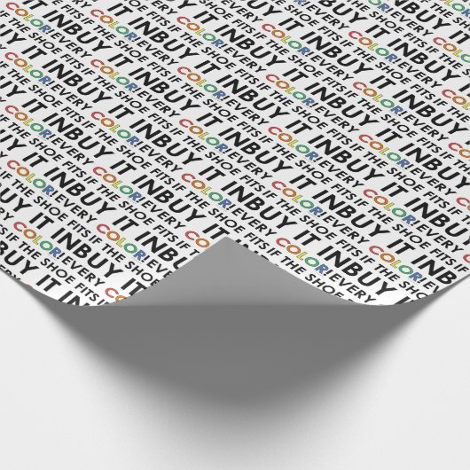 PAPIER CADEAU SI LA CHAUSSURE S'APPUIE... (Coin)