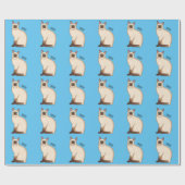 Papier Cadeau Siamese cat cartoon (Plat)