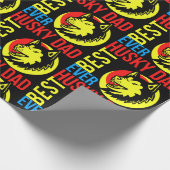 Papier Cadeau Siberian Husky Papa, Chien Papa, Cadeau Amoureux d (Coin)