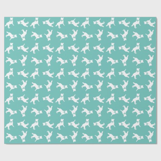 Papier Cadeau Sibérie Husky Chien Chien Chien Chiot Malamut (Plat)