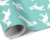 Papier Cadeau Sibérie Husky Chien Chien Chien Chiot Malamut (Coin rond)