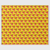 Papier Cadeau Sicile papier enveloppant, drapeau sicilien patrio (Plat)