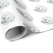 Papier Cadeau Sieste de chat (Coin rond)