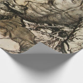 Papier Cadeau "Sigfried Kills Fafner" par Arthur Rackham (Coin)