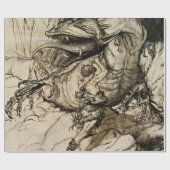 Papier Cadeau « Sigfried tue Fafner » par Arthur Rackham (Plat)