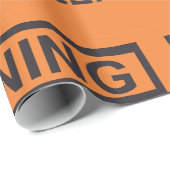 Papier Cadeau Signal de conservation à haute tension Avertisseme (Coin rond)