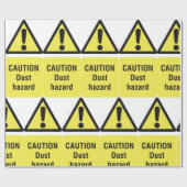 Papier Cadeau Signal de danger de poussière (Plat)