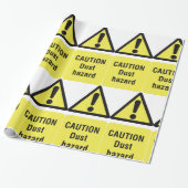 Papier Cadeau Signal de danger de poussière (Déroulé)