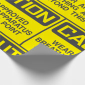 Papier Cadeau Signal de prudence Porter un appareil respiratoire