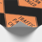 Papier Cadeau Signal modifié du Motif de trafic