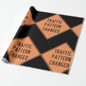 Papier Cadeau Signal modifié du Motif de trafic (Déroulé)