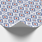 Papier Cadeau Signal nautique W Whiskey | Code maritime (Coin)