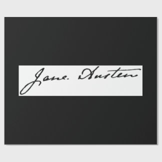 Papier Cadeau Signature de Jane Austen